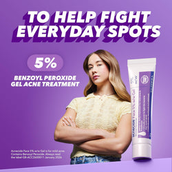 Acnecide Face Gel 5% Benzoyl Peroxide 15g – Treatment for Mild Facial Acne & Spots