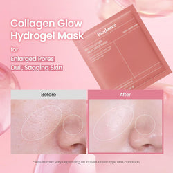BIODANCE Bio-Collagen Hydrogel Face Mask – Korean Overnight Mask for Hydration & Glass Skin Look, 4 Pack