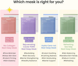 BIODANCE Bio-Collagen Hydrogel Face Mask – Korean Overnight Mask for Hydration & Glass Skin Look, 4 Pack