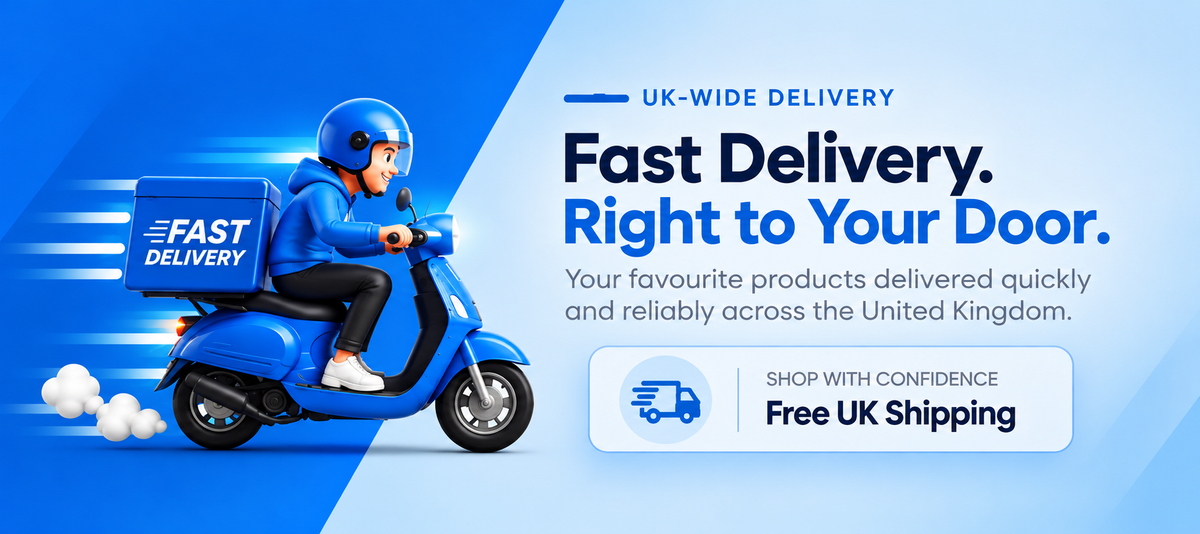 Fast delivery and free UK shipping