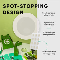 Dots for Spots Hydrocolloid Spot Patches – Translucent Blemish Stickers, Vegan & Cruelty-Free, 60 Pack