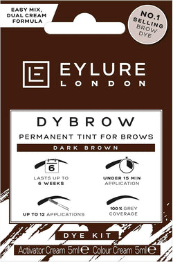 Eylure Dybrow Eyebrow Dye Kit Dark Brown – At-Home Brow Tint, Up to 6 Weeks