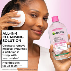 Garnier Micellar Water 700ml – All-in-One Face Cleanser & Makeup Remover for Sensitive Skin