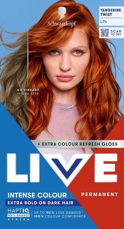 Schwarzkopf LIVE Intense Colour 090 Cosmic Blue – Permanent Blue Hair Dye with Colour Refresh Gloss