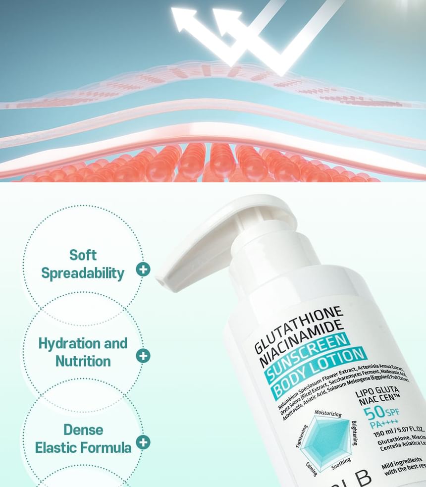 Glutathione Niacinamide Sunscreen Body Lotion