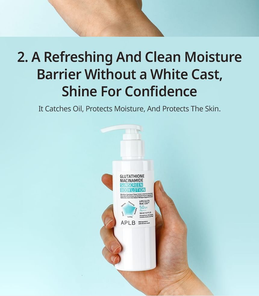 Glutathione Niacinamide Sunscreen Body Lotion