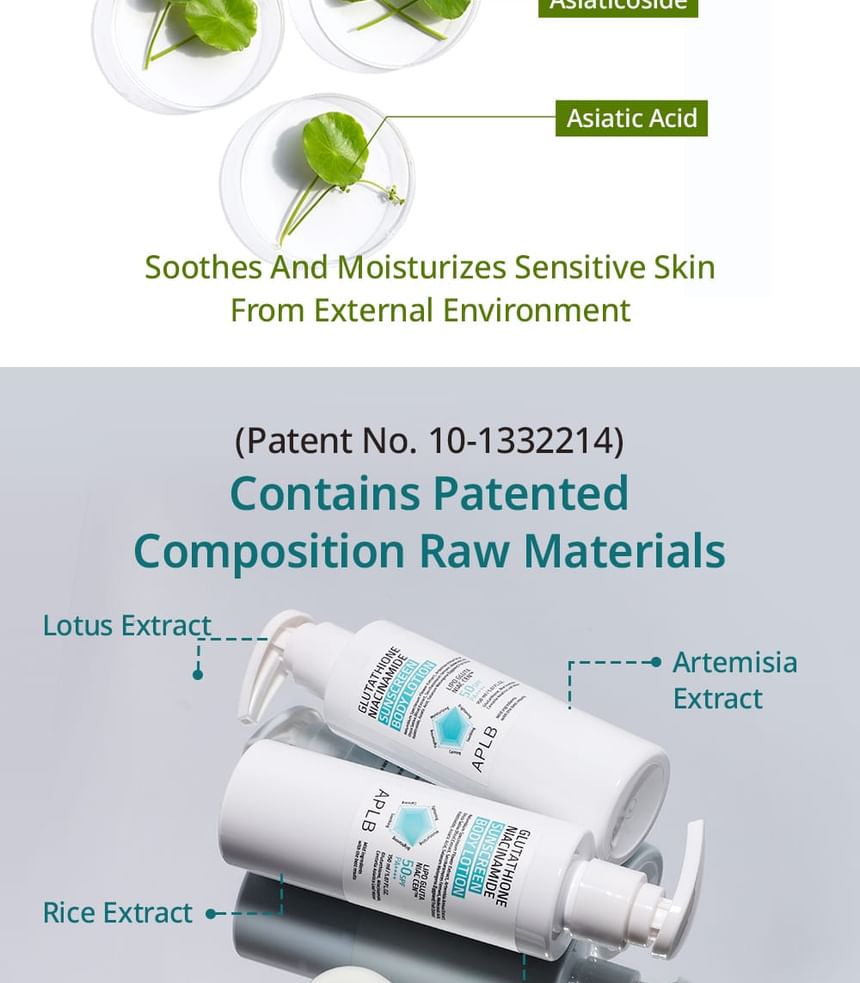Glutathione Niacinamide Sunscreen Body Lotion