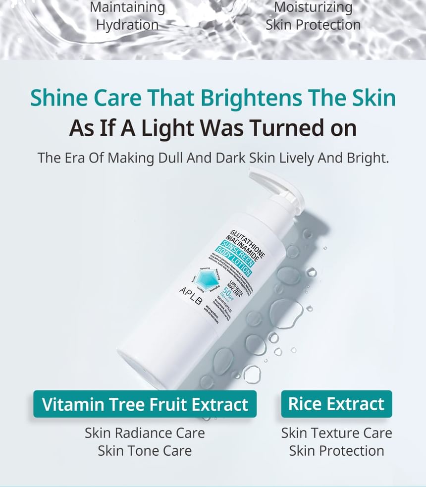 Glutathione Niacinamide Sunscreen Body Lotion
