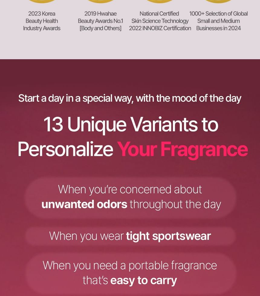 Inner Perfume - 18 Types