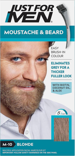 Just For Men Moustache & Beard Dye M45 Dark Brown – Grey Coverage Beard & Moustache Colour