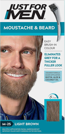 Just For Men Moustache & Beard Dye M45 Dark Brown – Grey Coverage Beard & Moustache Colour