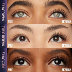 Maybelline Lash Sensational Sky High Mascara Black – Lengthening & Volumising Washable Mascara