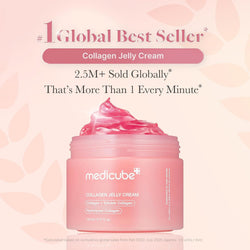 Medicube Collagen Jelly Cream with Niacinamide – Hydrating Firming Korean Face Moisturiser, 3.71 fl oz