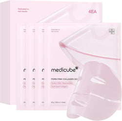 Medicube PDRN Pink Collagen Jelly Gel Mask – Salmon DNA Korean Overnight Face Mask, 28g x 4