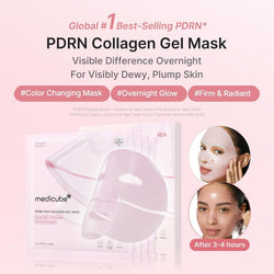 Medicube PDRN Pink Collagen Jelly Gel Mask – Salmon DNA Korean Overnight Face Mask, 28g x 4