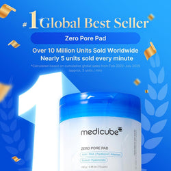 Medicube Zero Pore Pad 2.0 Toner Pads – AHA BHA Exfoliating Pore Care, 70 Pads