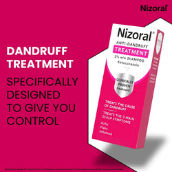 Nizoral Anti-Dandruff Shampoo with Ketoconazole – Itchy & Flaky Scalp Treatment, 60ml