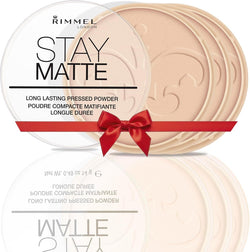 Rimmel London Stay Matte Pressed Powder Transparent 14g – Lightweight Oil-Absorbing Face Powder
