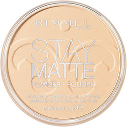 Rimmel London Stay Matte Pressed Powder Transparent 14g – Lightweight Oil-Absorbing Face Powder