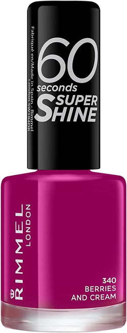 Rimmel 60 Seconds Super Shine Nail Polish 740 Clear – Quick Dry, Long-Lasting High Shine, 8ml