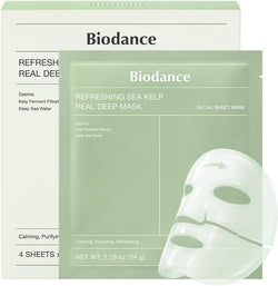 BIODANCE Bio-Collagen Hydrogel Face Mask – Korean Overnight Mask for Hydration & Glass Skin Look, 4 Pack