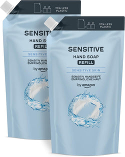 by Amazon Milk & Honey Hand Wash Refill – Moisturising Hand Soap, 2 x 1L (2L)