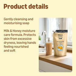 by Amazon Milk & Honey Hand Wash Refill – Moisturising Hand Soap, 2 x 1L (2L)