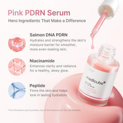 Medicube PDRN Pink Peptide Serum – Salmon DNA, Niacinamide Hydrating & Firming Korean Face Serum, 30ml
